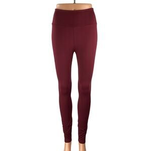 Lou & Grey Women's Red High Rise Yoga Running Workout Athletic Leggings Pants S